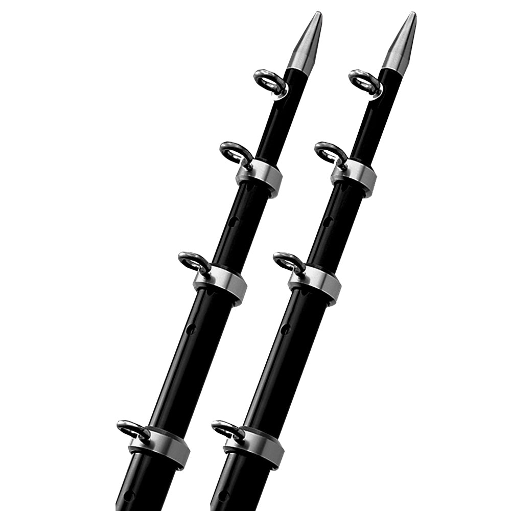 TACO 15 BlackSilver Outrigger Poles  118 Diameter