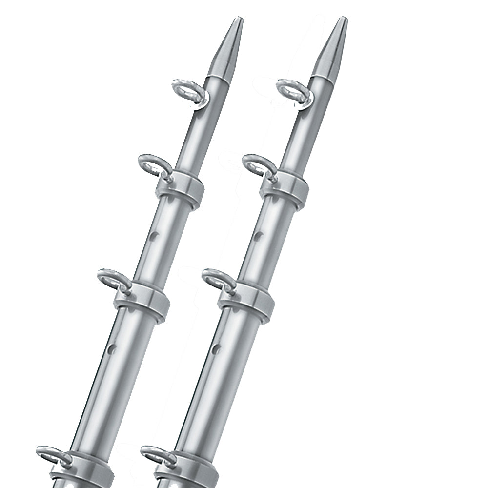 TACO 15 SilverSilver Outrigger Poles  118 Diameter