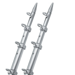 TACO 15 SilverSilver Outrigger Poles  118 Diameter