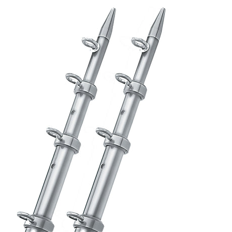 TACO 15 SilverSilver Outrigger Poles  118 Diameter