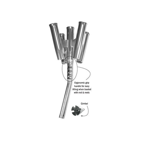 TACO Olympic 5Rod Holder Cluster