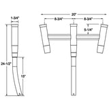 TACO Kite Fishing 3Rod Cluster