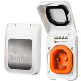 SmartPlug 50 AMP Male NonMetallic Inlet Cover  White
