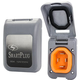 SmartPlug 50 AMP Male NonMetallic Inlet Cover  Grey