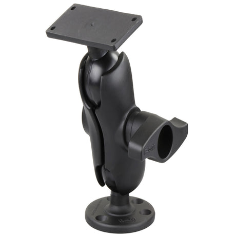 RAM Mount 225 Ball Mount w368 Round Base  2 x 5 Rectangular Base fHumminbird HELIX 9 10  12