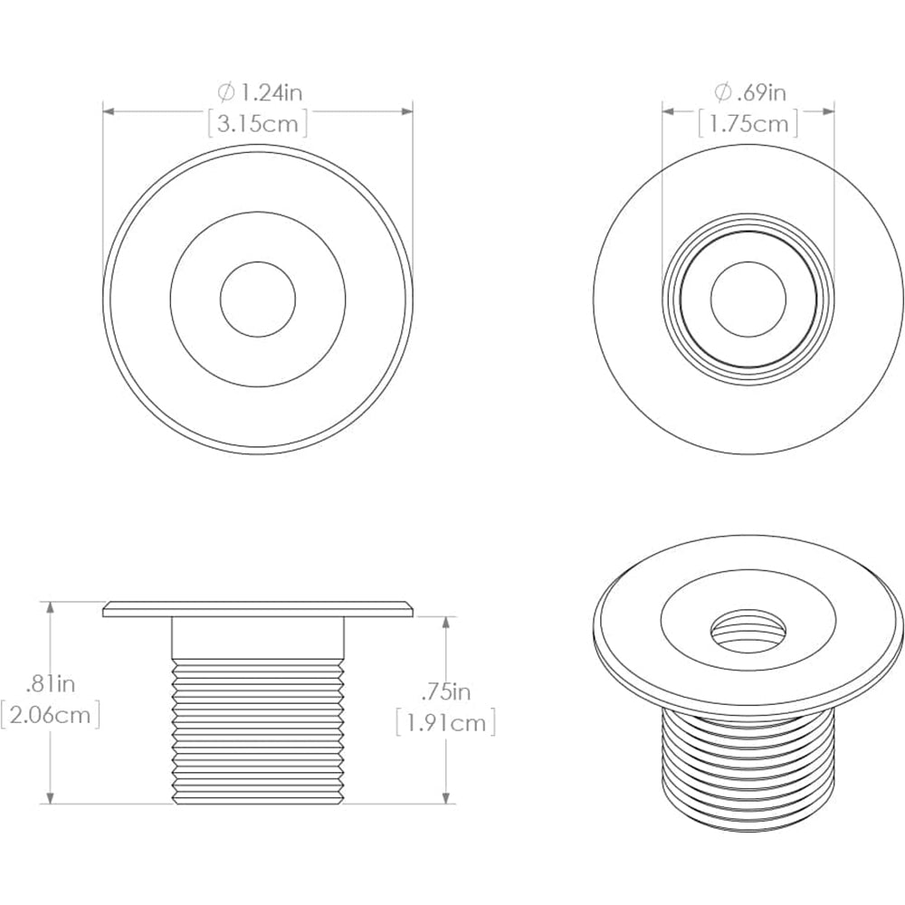Lumitec Echo Courtesy Light  White Housing  Warm White Light