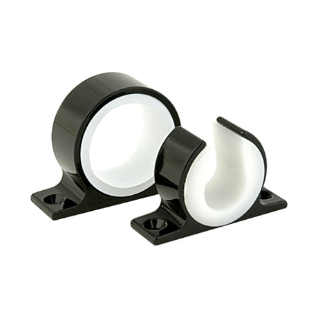 Lees Single Rod Rack Set  Bright Black Finish