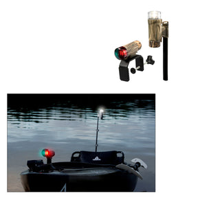 Attwood PaddleSport Portable Navigation Light Kit  CClamp Screw Down or Adhesive Pad  RealTree Max4 Camo