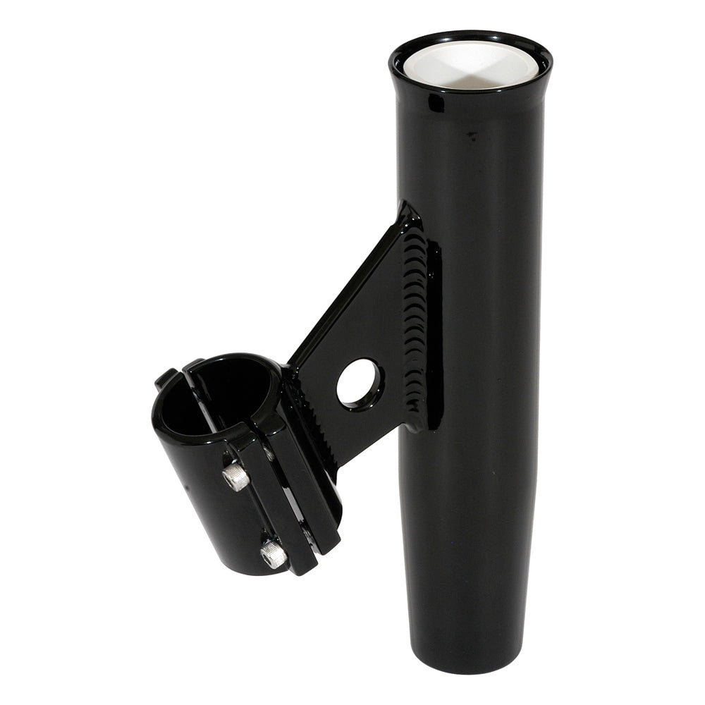 Lees ClampOn Rod Holder  Black Aluminum  Vertical Mount  Fits 1900 OD Pipe