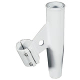 Lees ClampOn Rod Holder  White Aluminum  Vertical Mount  Fits 2375 OD Pipe