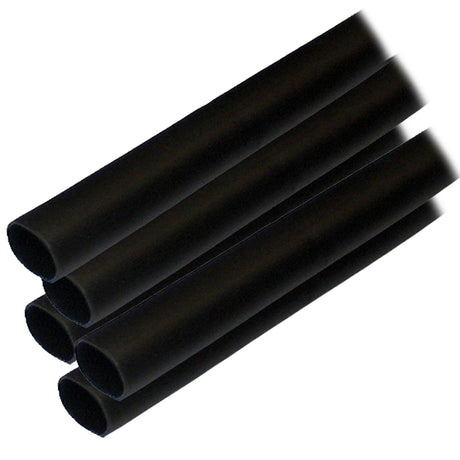 Ancor Adhesive Lined Heat Shrink Tubing ALT  12 x 6  5Pack  Black