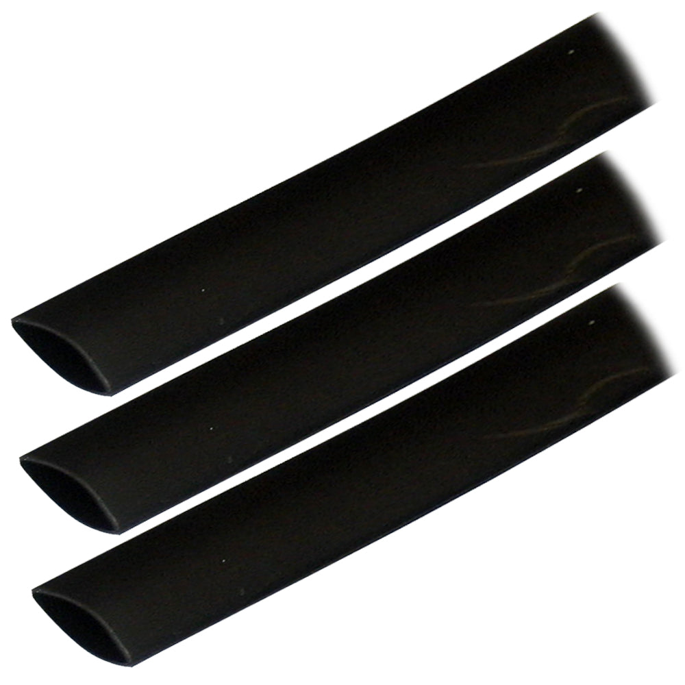 Ancor Adhesive Lined Heat Shrink Tubing ALT  34 x 3  3Pack  Black