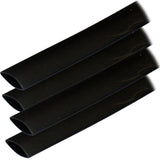 Ancor Adhesive Lined Heat Shrink Tubing ALT  34 x 12  4Pack  Black