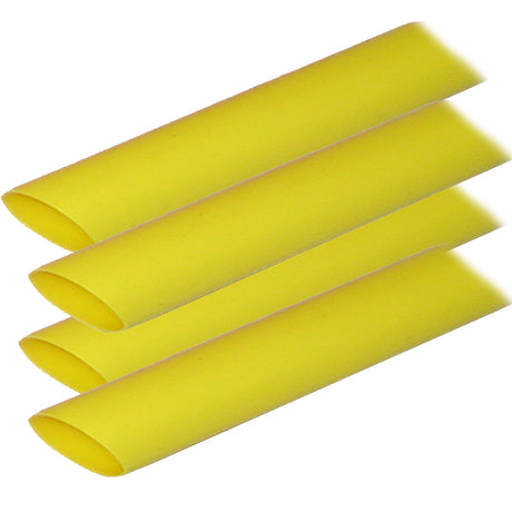 Ancor Adhesive Lined Heat Shrink Tubing ALT  34 x 12  4Pack  Yellow