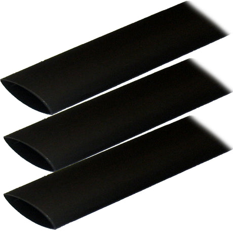 Ancor Adhesive Lined Heat Shrink Tubing ALT  1 x 12  3Pack  Black