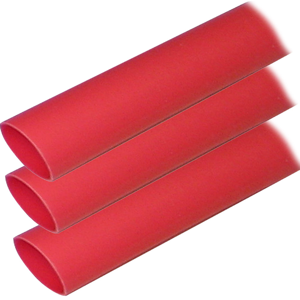 Ancor Adhesive Lined Heat Shrink Tubing ALT  1 x 12  3Pack  Red