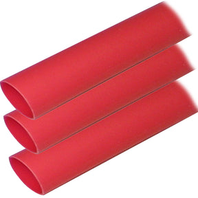 Ancor Adhesive Lined Heat Shrink Tubing ALT  1 x 12  3Pack  Red