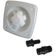 Jabsco Water Pressure Regulator  Flush Mount  White