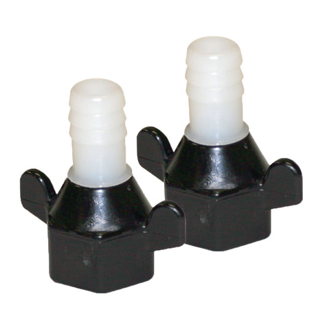 Shurflo by Pentair 12 Barb x 12 NPTF HexWingnut Straight Fitting Pair