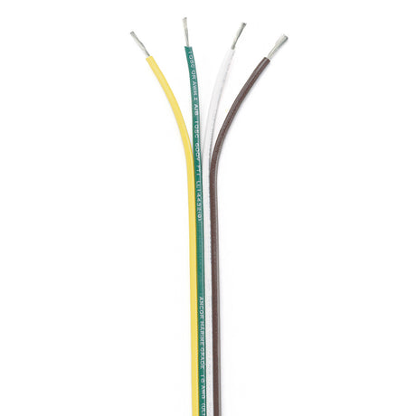 Ancor Ribbon Bonded Cable  164 AWG  BrownGreenWhiteYellow  Flat  100