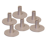 Weld Mount Stainless Steel Standoff 125 Base  14 x 20 Thread 75    Tall  6Pack