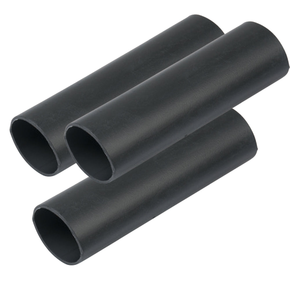 Ancor Heavy Wall Heat Shrink Tubing  34 x 3  3Pack  Black