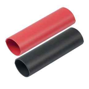 Ancor Heavy Wall Heat Shrink Tubing  34 x 3  2Pack  BlackRed