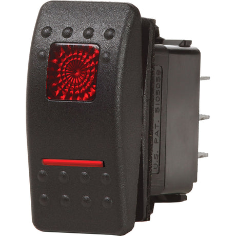 Blue Sea 7936 Contura II Switch DPDT Black  ONOFFON