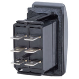Blue Sea 7938 Contura II Switch DPDT Black  ONOFFON