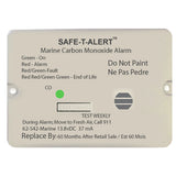 SafeTAlert 62 Series Carbon Monoxide Alarm wRelay  12V  62542MarineRLYNC  Flush Mount  White