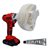 Flitz Buff Ball  Extra Large 7  White w176oz Tube Flitz Polish