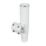 Lees ClampOn Rod Holder  White Aluminum  Horizontal Mount  Fits 1900 OD Pipe