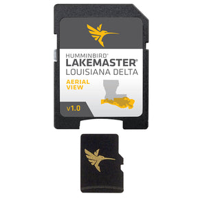 Humminbird LakeMaster Aerial Satellite View  Louisiana Delta
