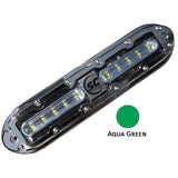ShadowCaster SCM10 LED Underwater Light w20 Cable  316 SS Housing  Aqua Green