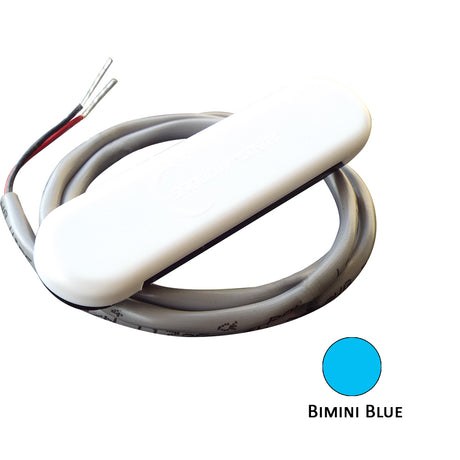 ShadowCaster Courtesy Light w2 Lead Wire  White ABS Cover  Bimini Blue  4Pack