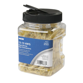 Ancor 1210 AWG Heat Shrink Butt Connector  200Pieces  Jar