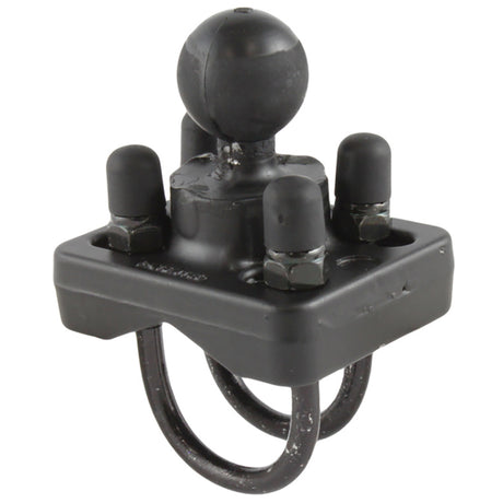 RAM Mount Double UBolt Base w1 Ball fRails from 075 to 125 Diameter