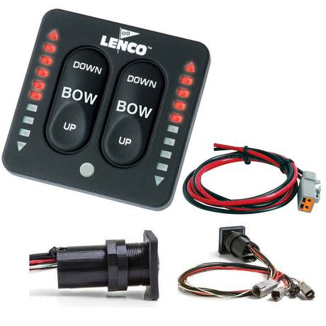 Lenco LED Indicator Integrated Tactile Switch Kit wPigtail fSingle Actuator Systems