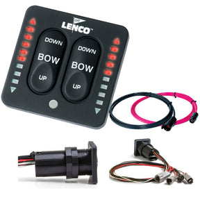 Lenco LED Indicator Integrated Tactile Switch Kit wPigtail fDual Actuator Systems