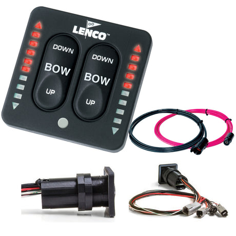 Lenco LED Indicator Integrated Tactile Switch Kit wPigtail fDual Actuator Systems