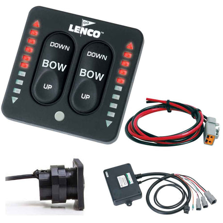 Lenco LED Indicator TwoPiece Tactile Switch Kit wPigtail fSingle Actuator Systems