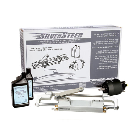Uflex SilverSteer 20 HighPerformance Front Mount Outboard Hydraulic Steering System  1500PSI FM V2