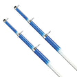 Tigress 15 Telescoping Fiberglass Outrigger Poles  118 OD  WhiteBlue  Pair