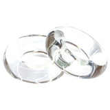 Tigress Glass Outrigger Rings  Pair