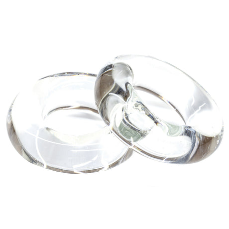 Tigress Glass Outrigger Rings  Pair