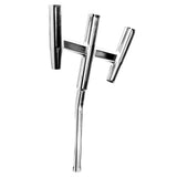 Tigress Triple Aluminum Kite Rod Holder  Bent Butt  Polished
