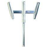Tigress Triple Aluminum Kite Rod Holder  Straight Butt  Polished