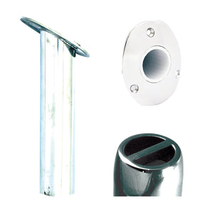 Tigress Oval Head SS Gunnel Mount Rod Holder  30 Degree  9