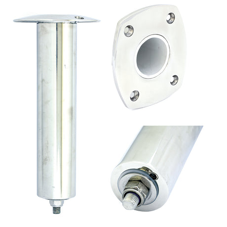 Tigress 4 Hole Swivel Rectangular Head Rod Holder  0 Degree  1012