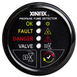 FireboyXintex Propane Fume Detector wPlastic Sensor  Solenoid Valve  Black Bezel Display